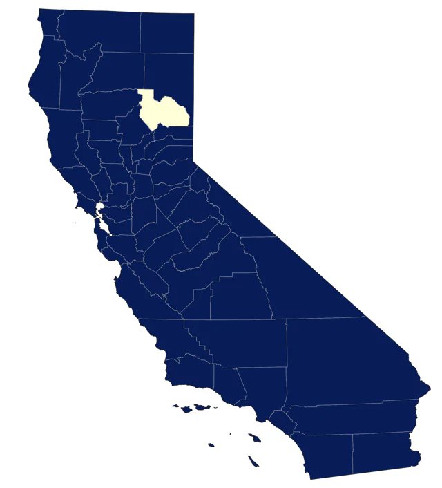 Townsend's Warbler county map