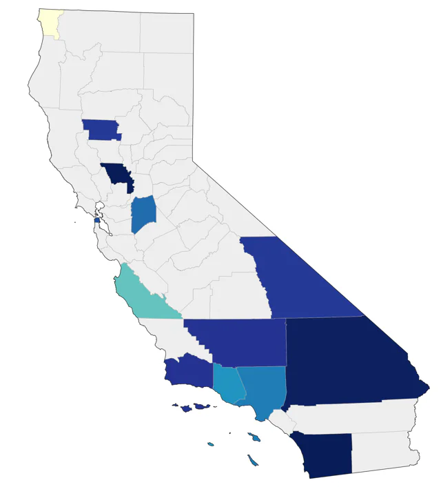 Upland Sandpiper county map