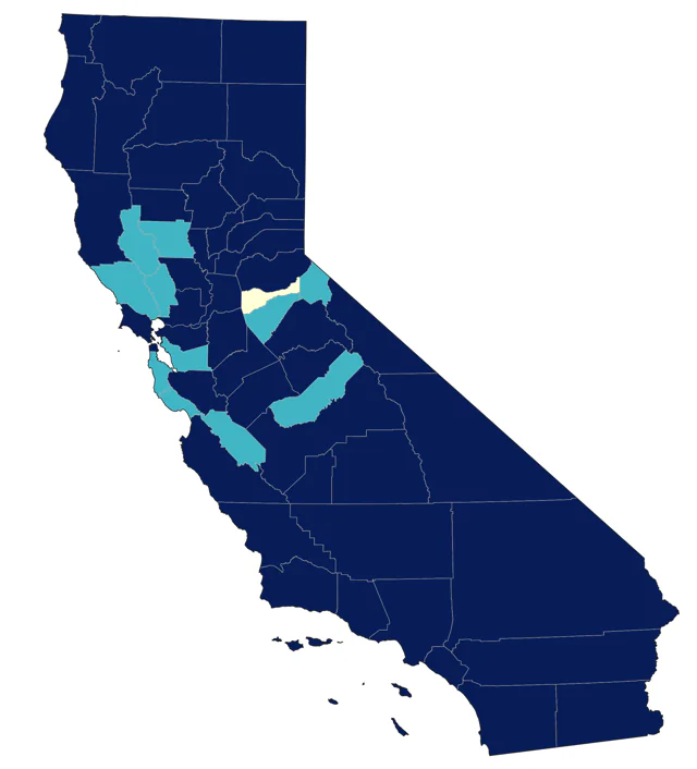 Willow Flycatcher county map