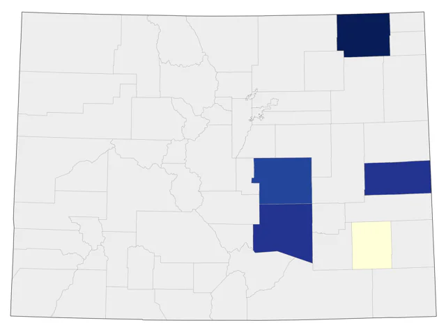 Acadian Flycatcher county map