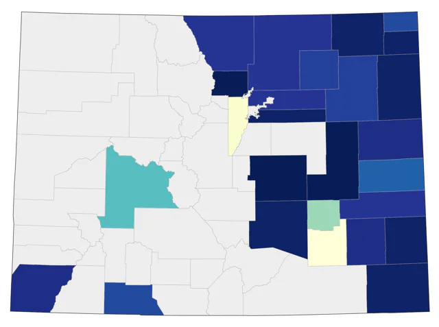 Alder Flycatcher county map