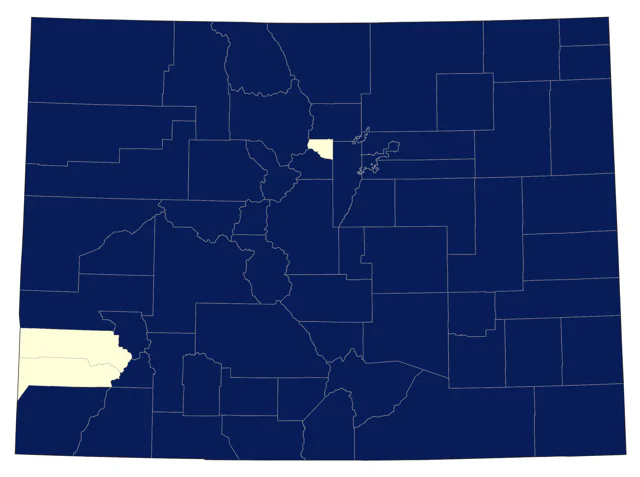 American Coot county map