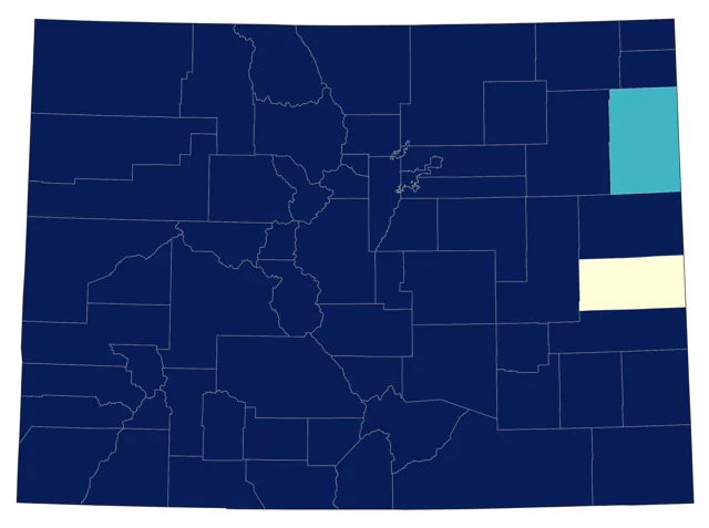 American Crow county map