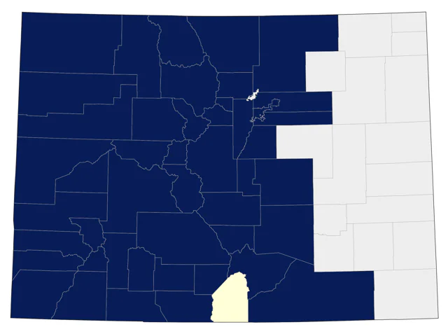 American Dipper county map