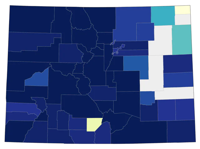 American Goshawk county map