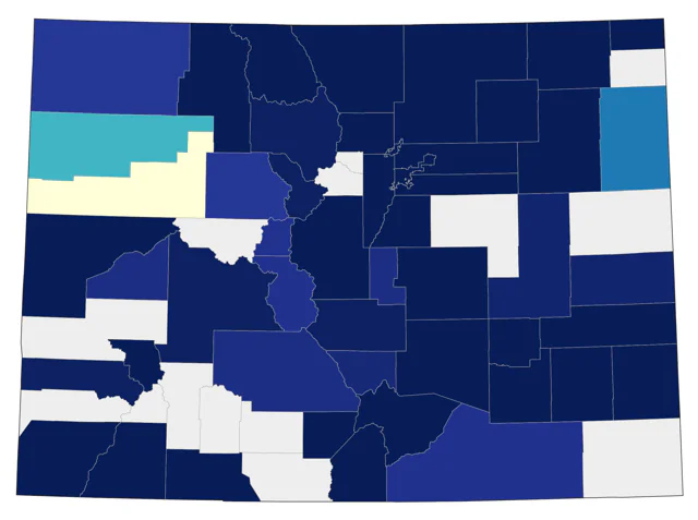 American Herring Gull county map
