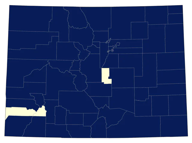 American Wigeon county map