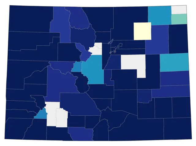 Ash-throated Flycatcher county map