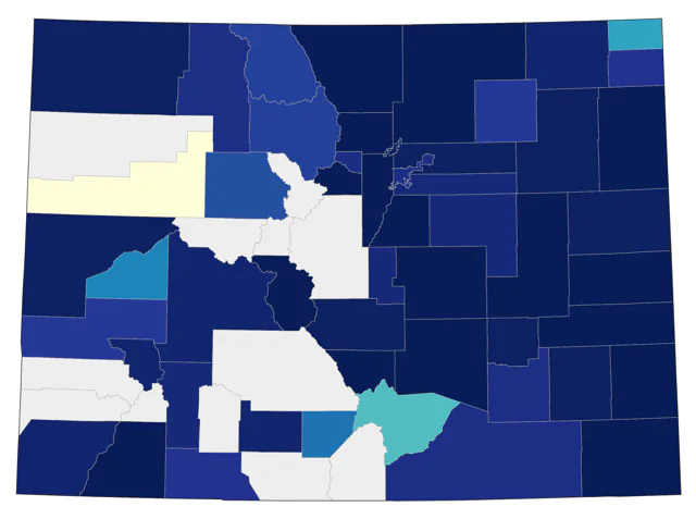 Black-and-white Warbler county map