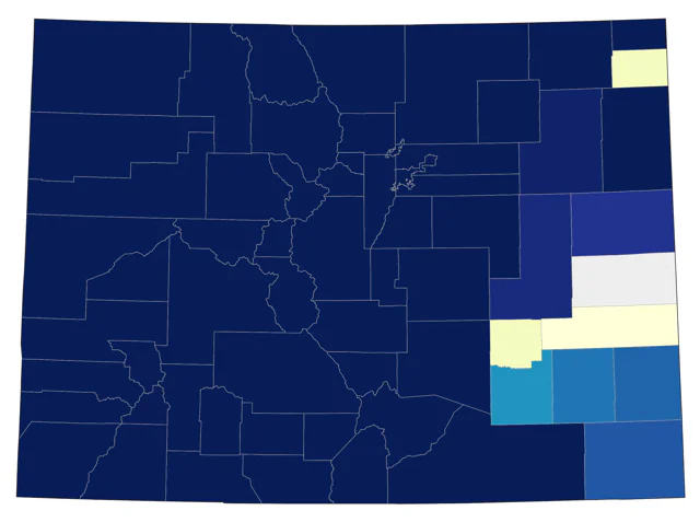 Black-capped Chickadee county map