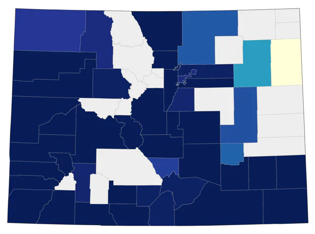 Black Phoebe county map