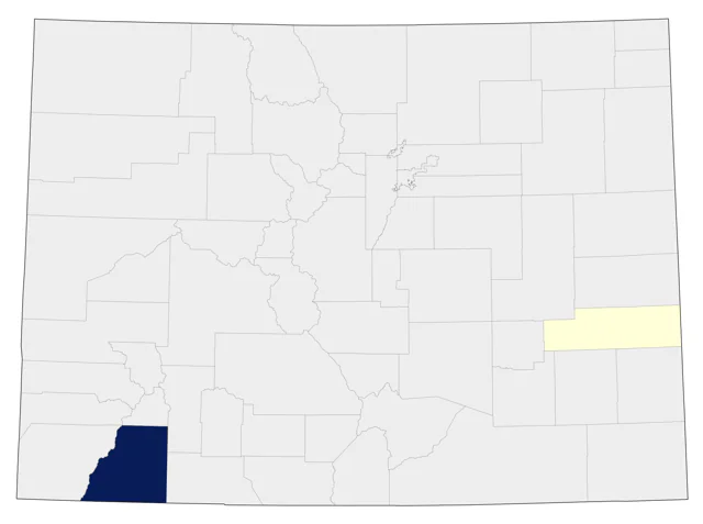 Black Skimmer county map