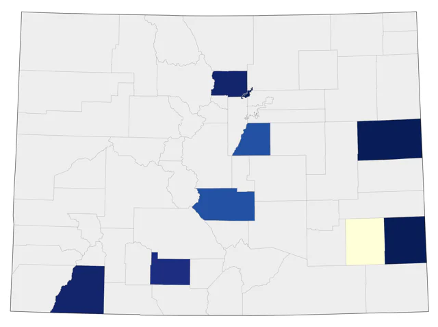 Black Vulture county map