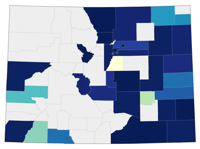 Blackburnian Warbler county map