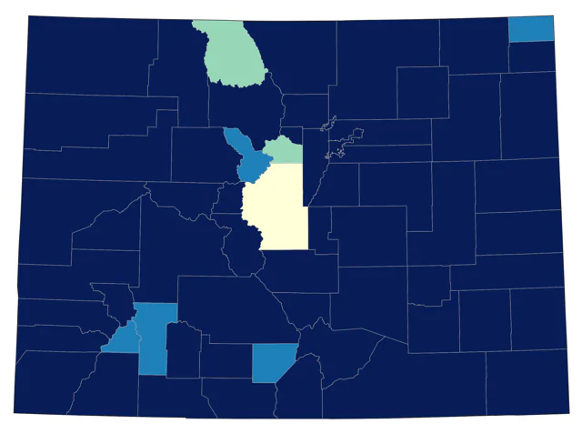Blue-gray Gnatcatcher county map