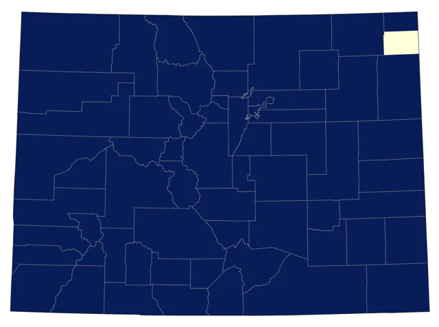 Brewer's Blackbird county map