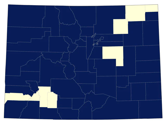 Brewer's Sparrow county map