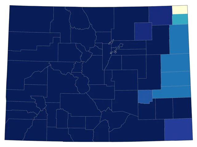 Broad-tailed Hummingbird county map