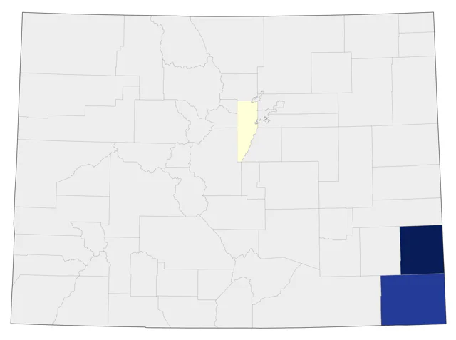 Bronzed Cowbird county map
