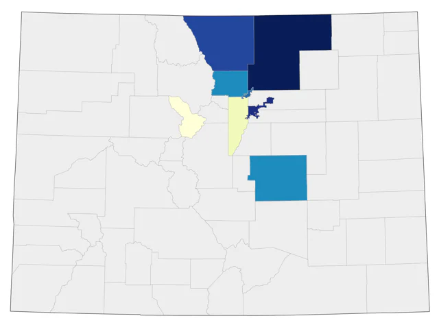 Budgerigar county map