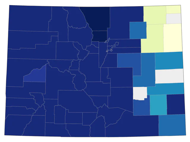 Calliope Hummingbird county map