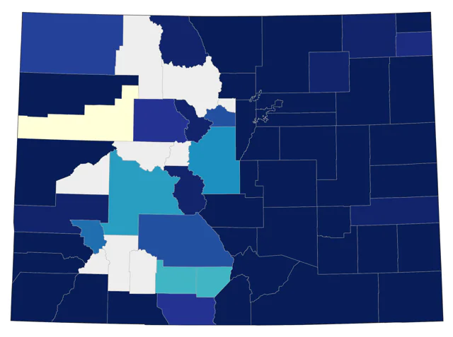 Cassin's Kingbird county map