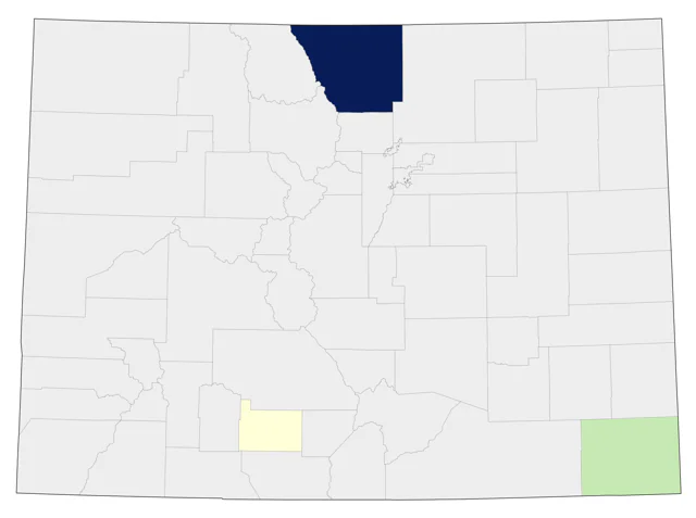 Cerulean Warbler county map