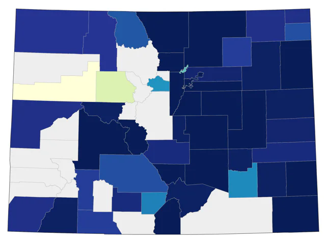 Chestnut-sided Warbler county map