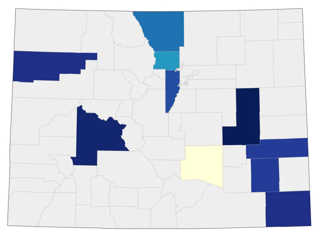 Chihuahuan Meadowlark county map