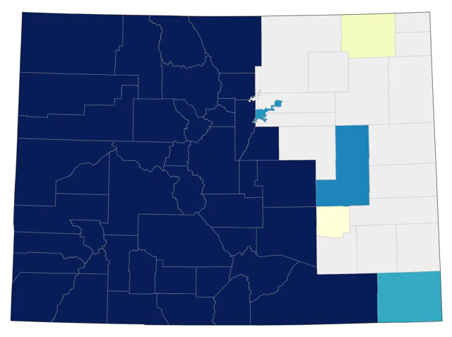 Clark's Nutcracker county map