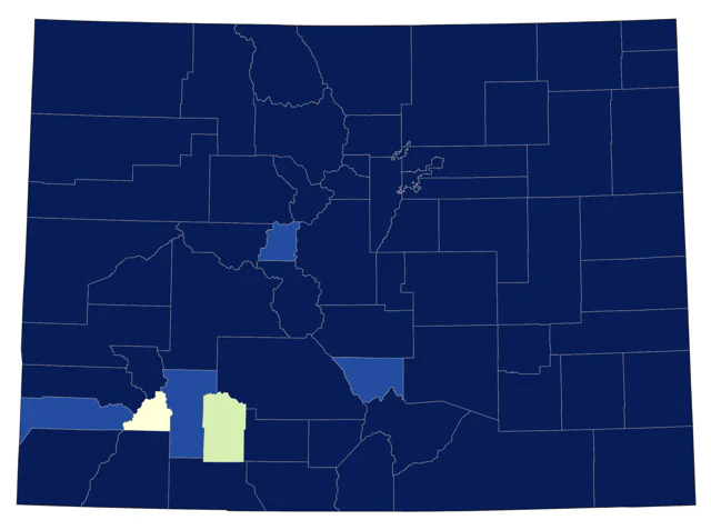 Common Yellowthroat county map