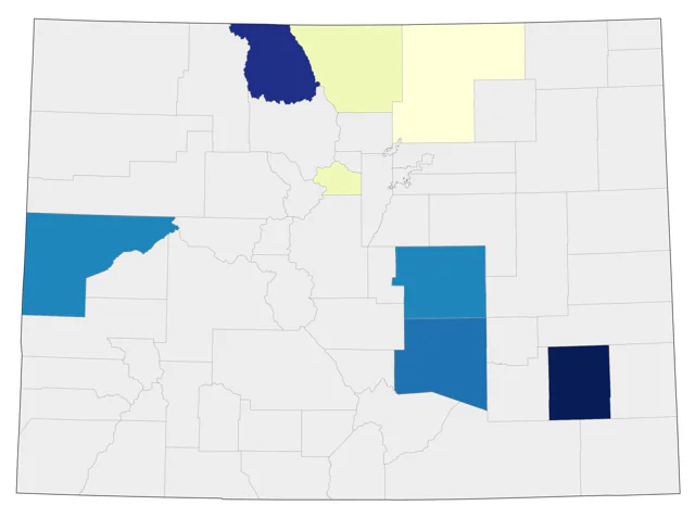 Costa's Hummingbird county map