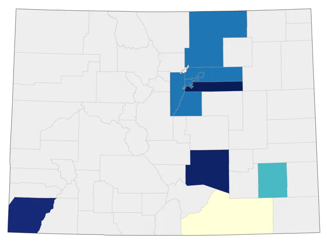 Crested Caracara county map
