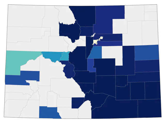 Curve-billed Thrasher county map