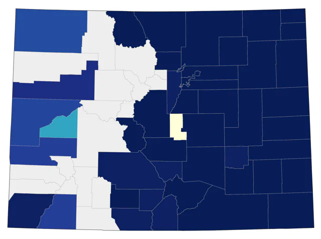Dickcissel county map