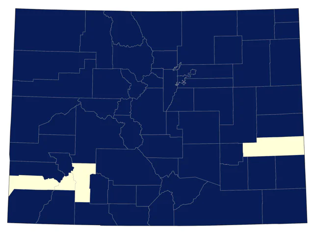 Downy Woodpecker county map