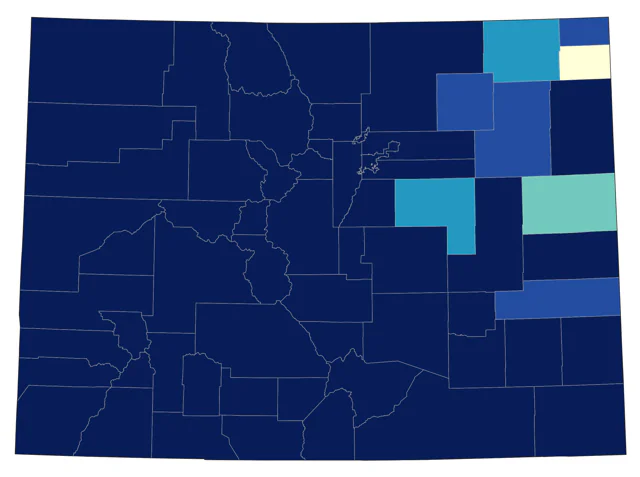 Dusky Flycatcher county map