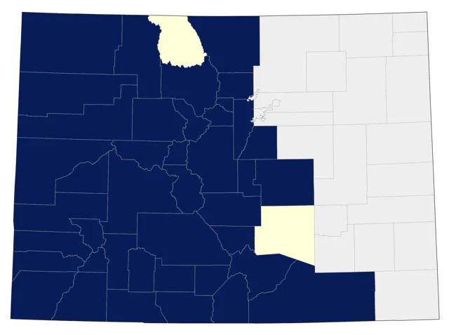 Dusky Grouse county map