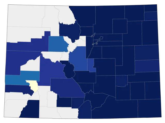 Eastern Phoebe county map