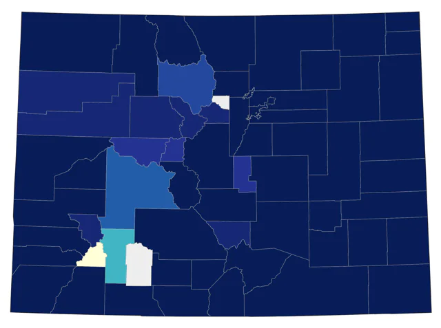 Ferruginous Hawk county map