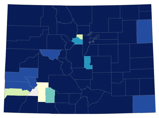Franklin's Gull county map