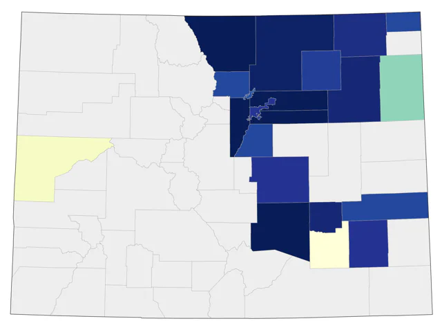 Glaucous Gull county map