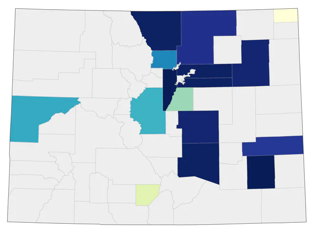 Glaucous-winged Gull county map