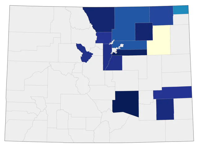 Great Black-backed Gull county map
