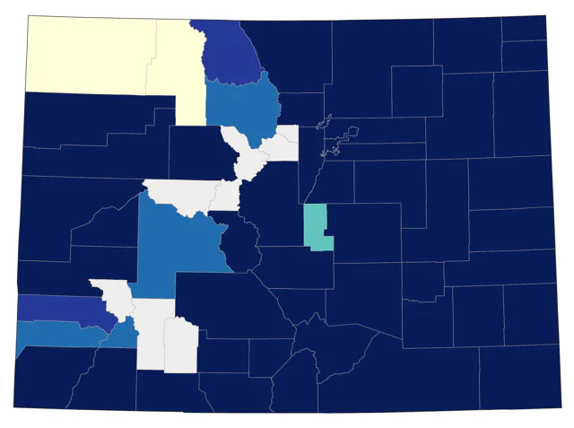 Great-tailed Grackle county map