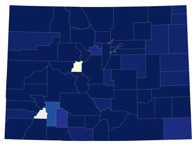 Hooded Merganser county map
