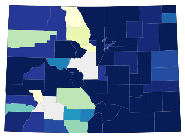 Indigo Bunting county map