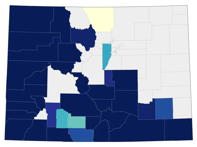 Juniper Titmouse county map
