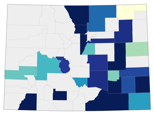 Kentucky Warbler county map