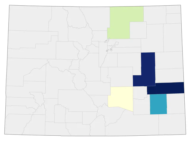 King Rail county map